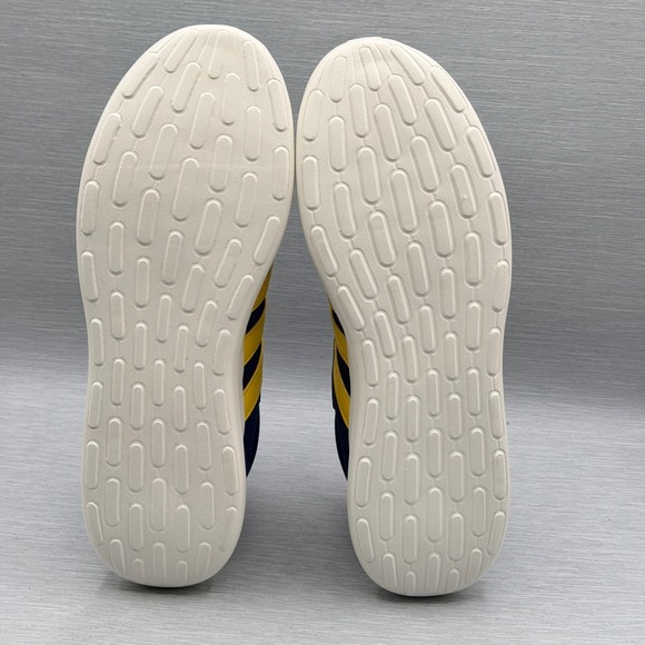 Adidas Men\'s 10.5 Sneakers Blue Yellow Retro Lite Racer 4 Cloudfoam JR8544 main image 10
